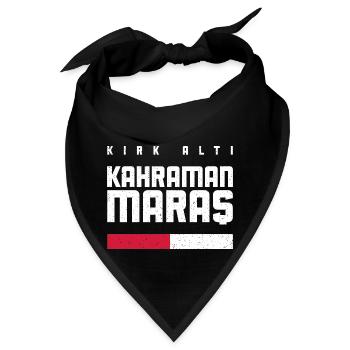 Maras 46 Türkei Turkiye Geschenk Urlaub TR Türk - Bandana - Schwarz - Vorne