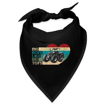 Big Boys Retro - Bandana - Schwarz - Vorne