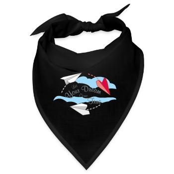 Lassen Sie Ihren Traum wahr werden - Bandana - Schwarz - Vorne