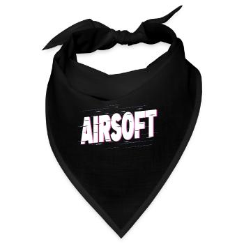 Airsoft Softair Waffe Sport Hobby Spieler Team - Bandana - Schwarz - Vorne