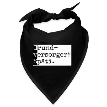 Grundversorger? Späti. GvS Berlin mit Humor lustig - Bandana - Schwarz - Vorne