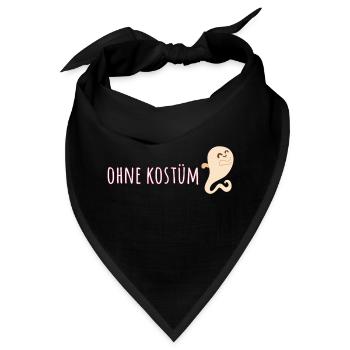 Ohne kostüm,kostüm, Geist, Gespenst, karneval - Bandana - Schwarz - Vorne