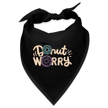Donut inspirierender Donut - Bandana - Schwarz - Vorne