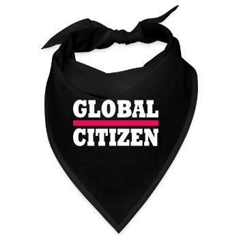 global citizen - Bandana - Schwarz - Vorne