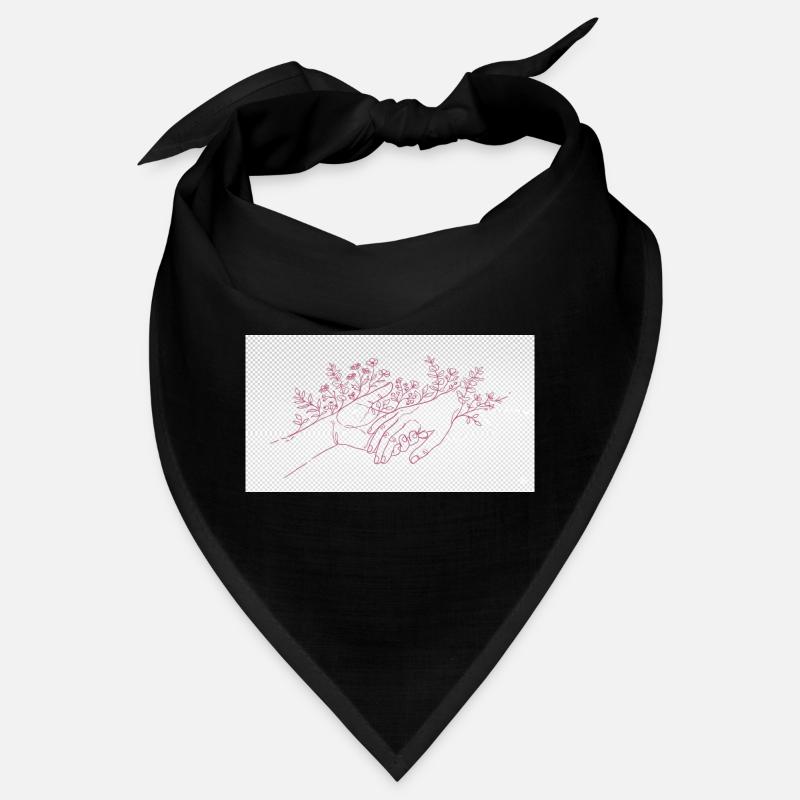 Hand der Beschützerin - Bandana - Schwarz