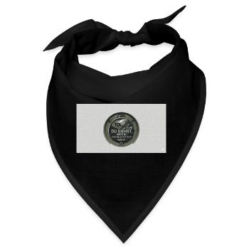 DU SIEHST - Bandana - Schwarz - Vorne