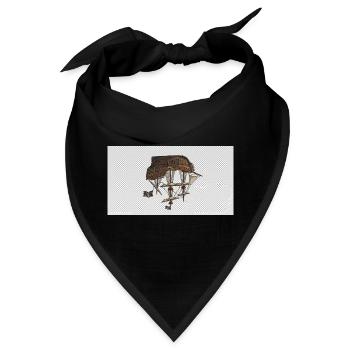 Steampunk-Luftschiff Fantasie - Bandana - Schwarz - Vorne