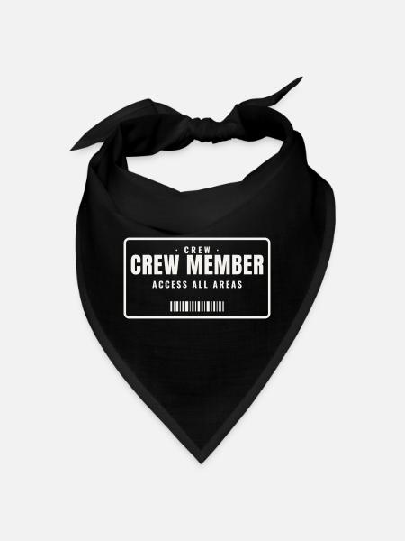 Membre de l’équipe En coulisses Passe toutes les zones Personnel de l’équipe - Bandana - noir - Devant
