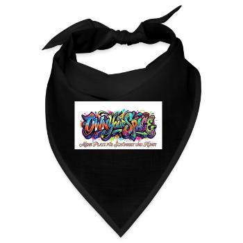 Eigener Raum Graffiti Kunst - Bandana - Schwarz - Vorne