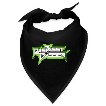 Das basst bässer - Typo Style (Farben änderbar) - Bandana - Schwarz - Vorne