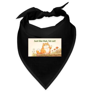 GENAU WIE DIESE FETTE KATZE - Bandana - Schwarz - Vorne