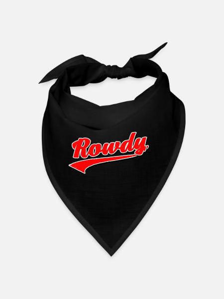 rowdy rüpel bandit gang dieb chaot bengel sohn - Bandana - Schwarz - Vorne