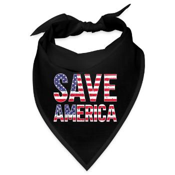 Save America - Bandana - Schwarz - Vorne