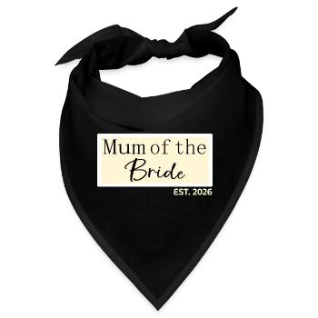 Mutter der Braut 2026 - Bandana - Schwarz - Vorne