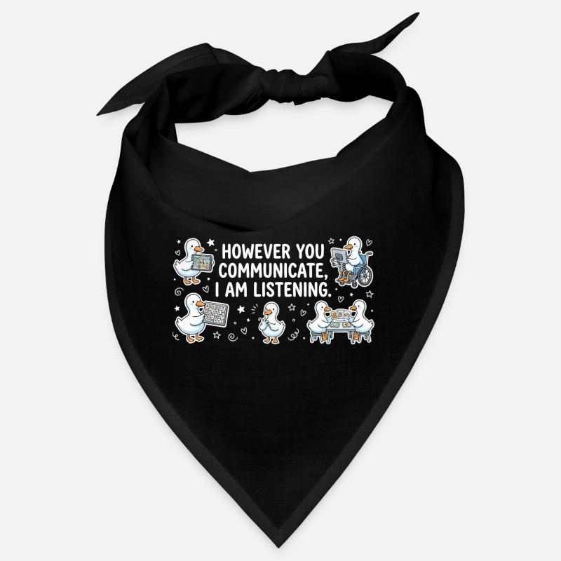 Peu importe votre voix, je reste à l'écoute Bandana