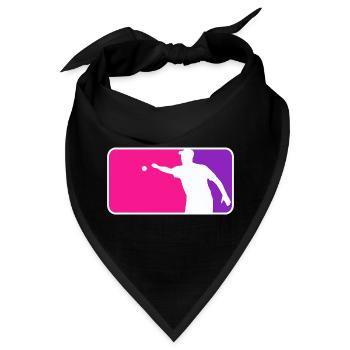 Petanque Boule Petanca Major League Style Pink - Bandana - Schwarz - Vorne