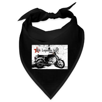 Moped DDR | Die Legende lebt! - Bandana - Schwarz - Vorne