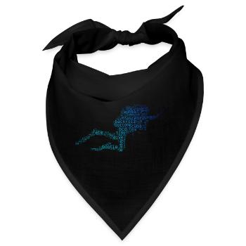Herren Free Dive Diver Scuba Diver Tauchen - Bandana - Schwarz - Vorne