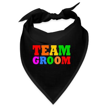 Team groom - Bandana - Schwarz - Vorne