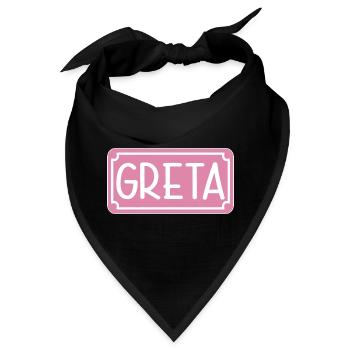 GRETA - Bandana - Schwarz - Vorne
