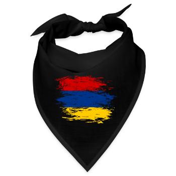 Armenien Flagge used - Bandana - Schwarz - Vorne