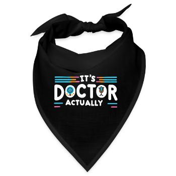 It's Doctor Actually 12 - Bandana - Schwarz - Vorne
