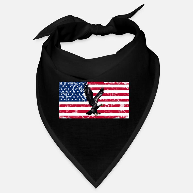 Liberty Eagle over US flag Bandana