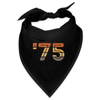 Year '75 - 1975 - Bandana - Schwarz - Vorne