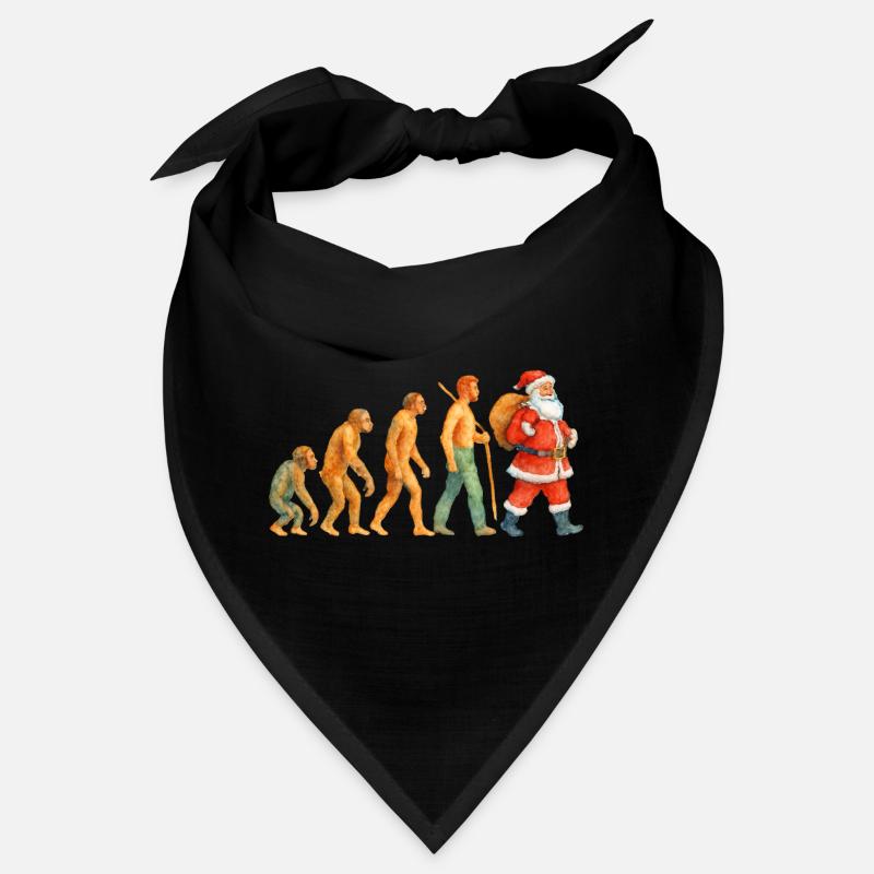 Evolution zum Weihnachtsmann – Watercolor Xmas Bandana