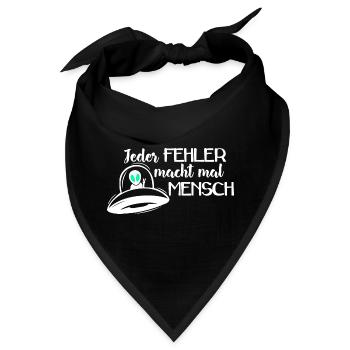 UFO - Jeder FEHLER macht mal MENSCH2 - Bandana - Schwarz - Vorne