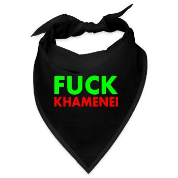 Fuck khamenei Chamenei - iran - Bandana - Schwarz - Vorne