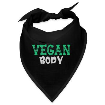 Vegan Body - Bandana - Schwarz - Vorne
