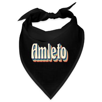Vintage Retro Hamlet T-Shirt T-Shirt Geschenkidee - Bandana - Schwarz - Vorne