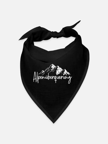 Alpenüberquerung - Bandana - Schwarz