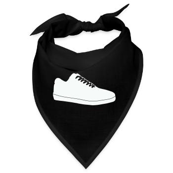 Schuh-Silhouette Linienkunst - Bandana - Schwarz - Vorne