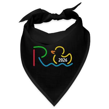 Rente 2026 - Ruhestand - Pension - Bandana - Schwarz - Vorne