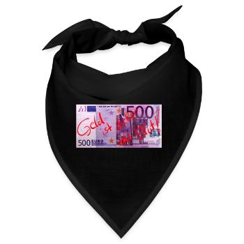 Geld ist dicker als Blut! - Bandana - Schwarz - Vorne