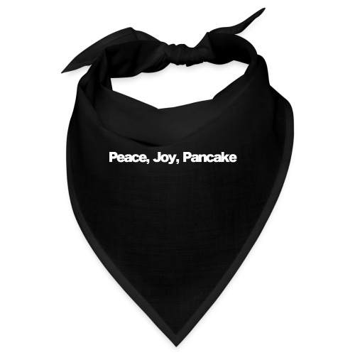 peace joy pankake white 2020 - Bandana