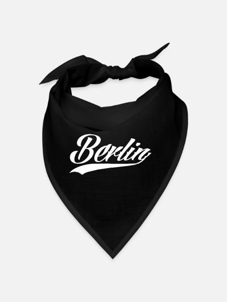 berlin berlingirl berlinermauer germany capital - Bandana - black - Front