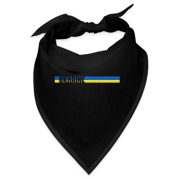 Heimatland Balken Ukraine - Bandana - Schwarz - Vorne
