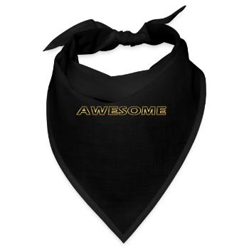 Awesome Geschenk - Bandana - Schwarz - Vorne