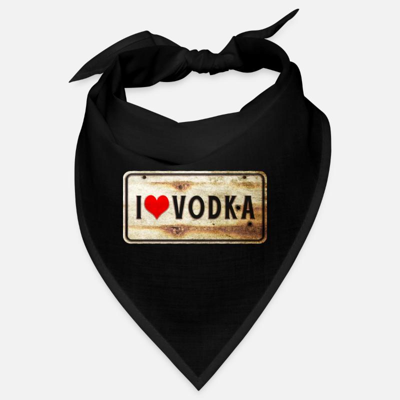 Ich liebe Wodka Vintage Schild Bandana