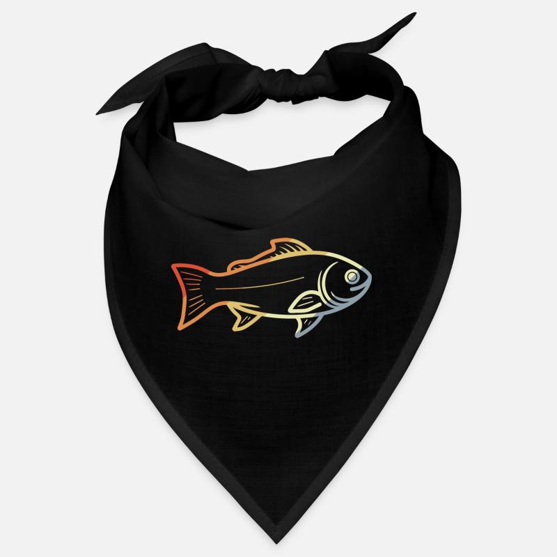 Vintage Fish Drawing Bandana