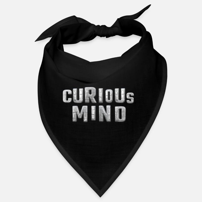 curious Mind metallic 3d Bandana