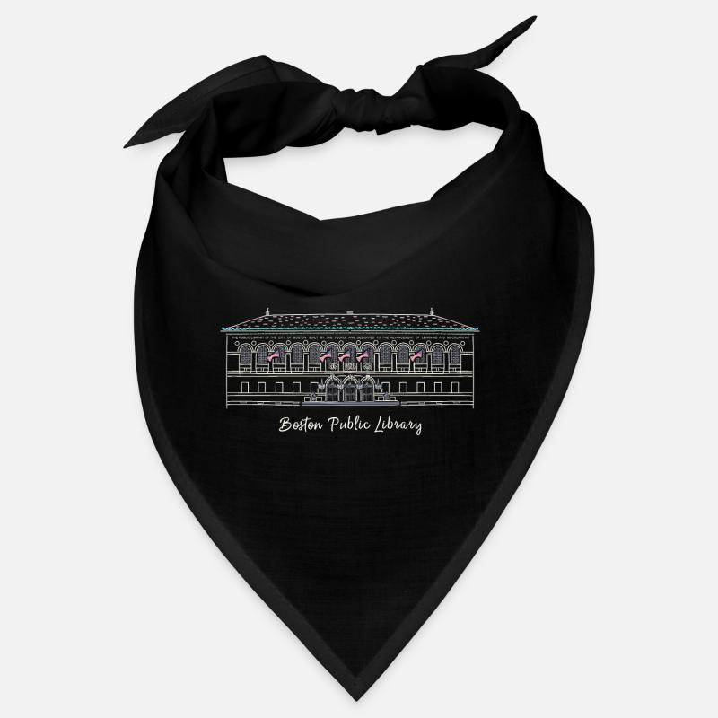 Boston, Drawing Public Library, USA Bandana