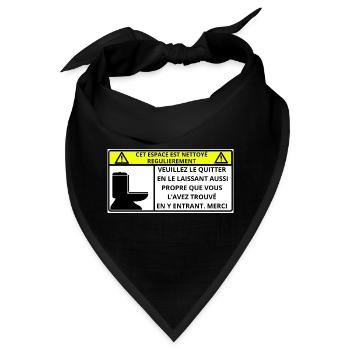 Raum - Bandana - Schwarz - Vorne