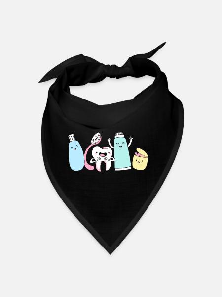 Receptionist Dentist - Bandana - black - Front