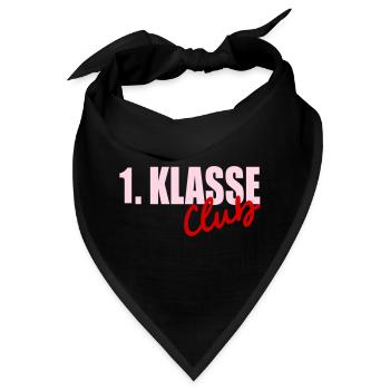 Schulanfang Einschulung 1. Klasse - Bandana - Schwarz - Vorne