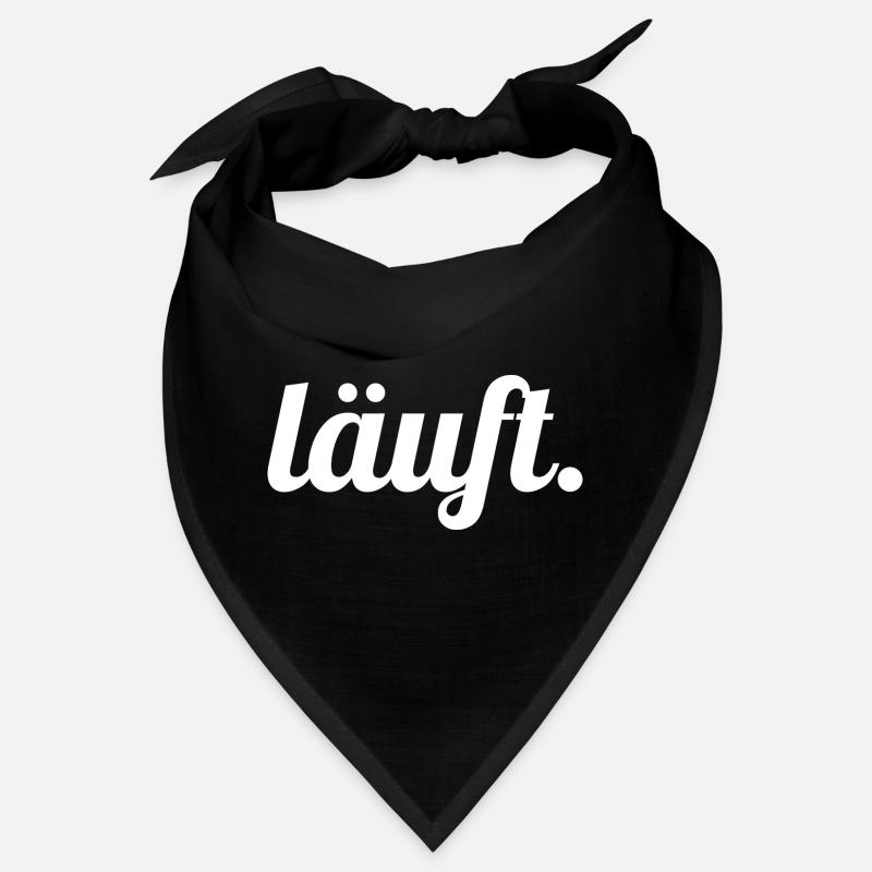 Läuft. Handlettering Script Bandana
