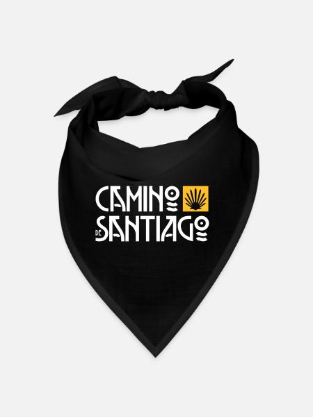 Camino de Santiago | Way of St. James | Art Deco Typo - Bandana - black